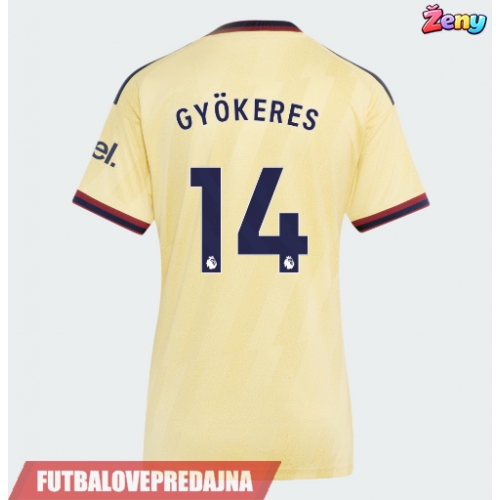 Lacne Ženy Futbalové dres Arsenal Viktor Gyokeres #14 2026-27 Krátky Rukáv - Tretina